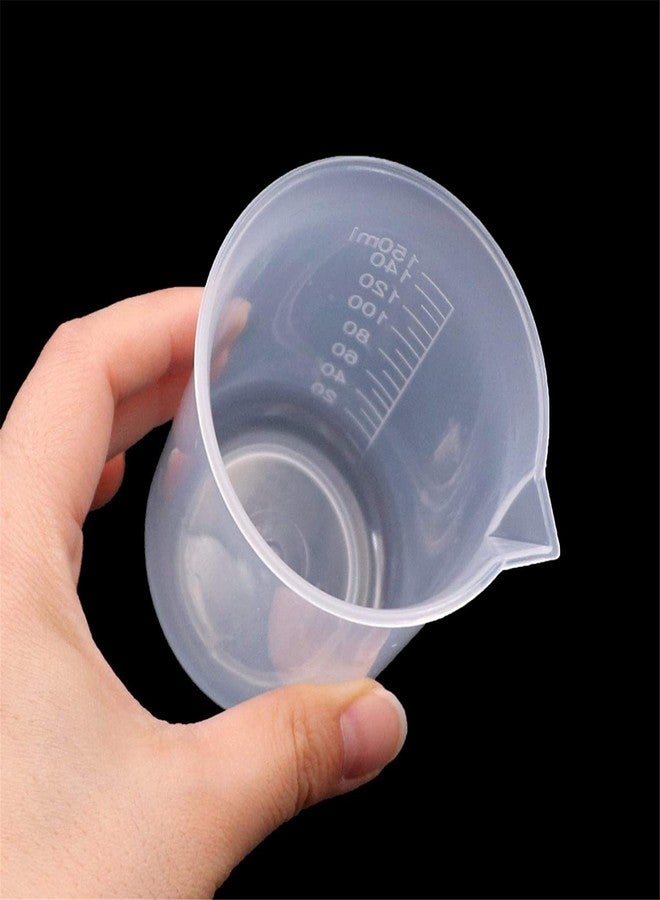 SPYLX Plastic Beaker Set, 6 Sizes 25ml 50ml 100ml 250ml 500ml 1000ml, 2pcs for Each Size Graduated Clear Measuring Cup Pack of 12 pcs - Image 4